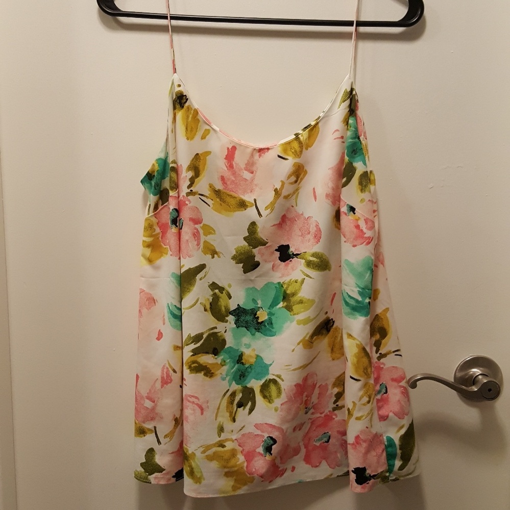 Spaghetti strap floral top